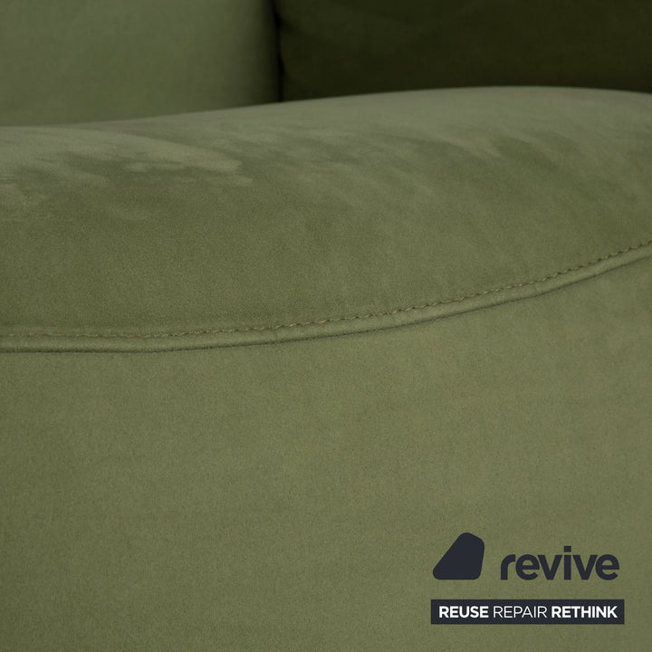 Himolla Cumuly Stoff Zweisitzer Grün Oliv erlektr. Funktion Sofa Couch