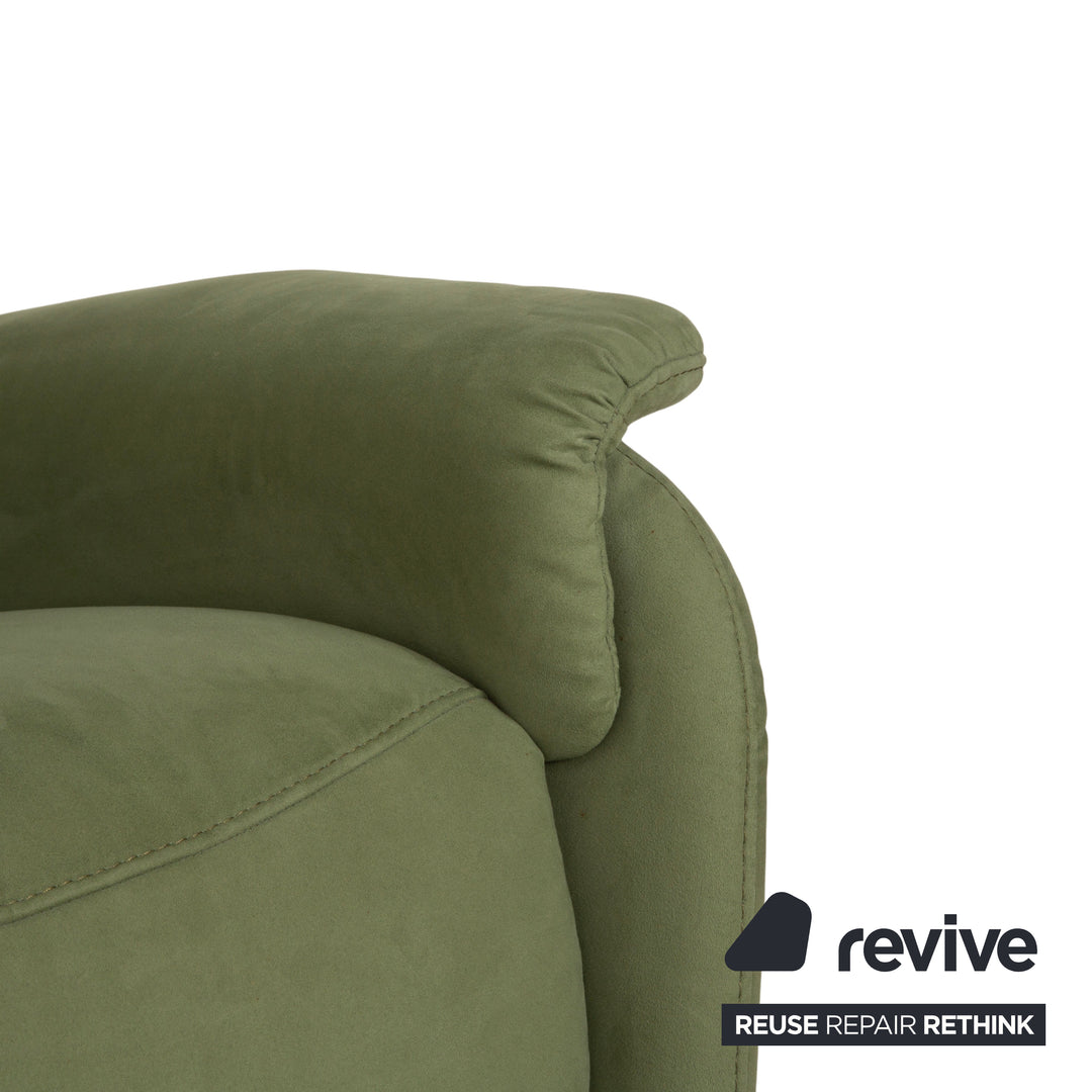 Canapé deux places électrique en tissu Cumuly vert olive Himolla