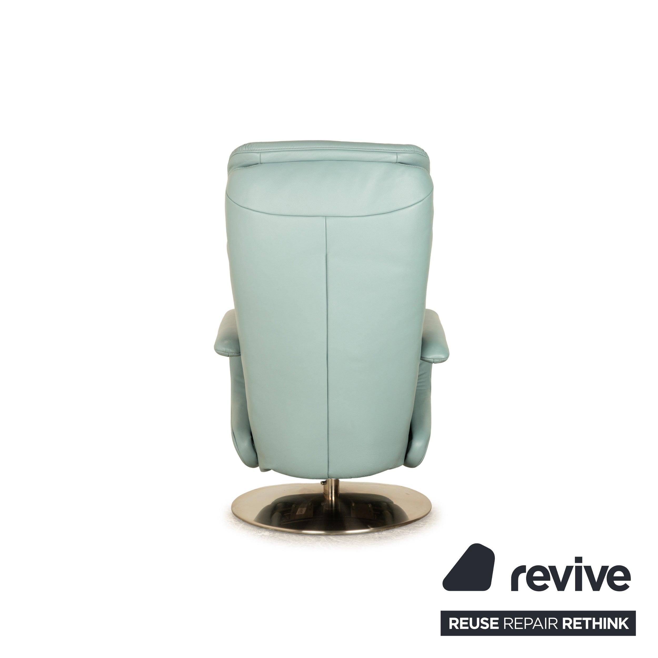 Fauteuil en cuir Himolla Easyswing Bleu Gris Turquoise fonction manuelle