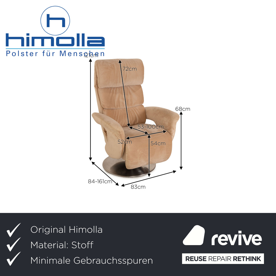 Himolla Easyswing fabric armchair beige manual function