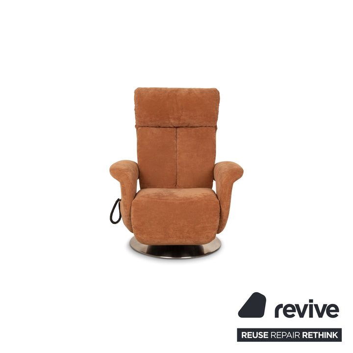 Himolla Easyswing fabric armchair brown electric function