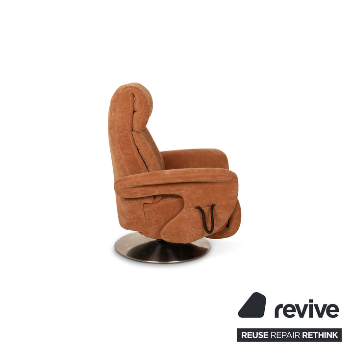 Himolla Easyswing fabric armchair brown electric function