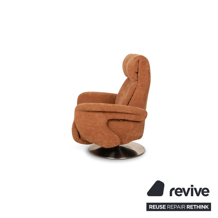 Himolla Easyswing fabric armchair brown electric function