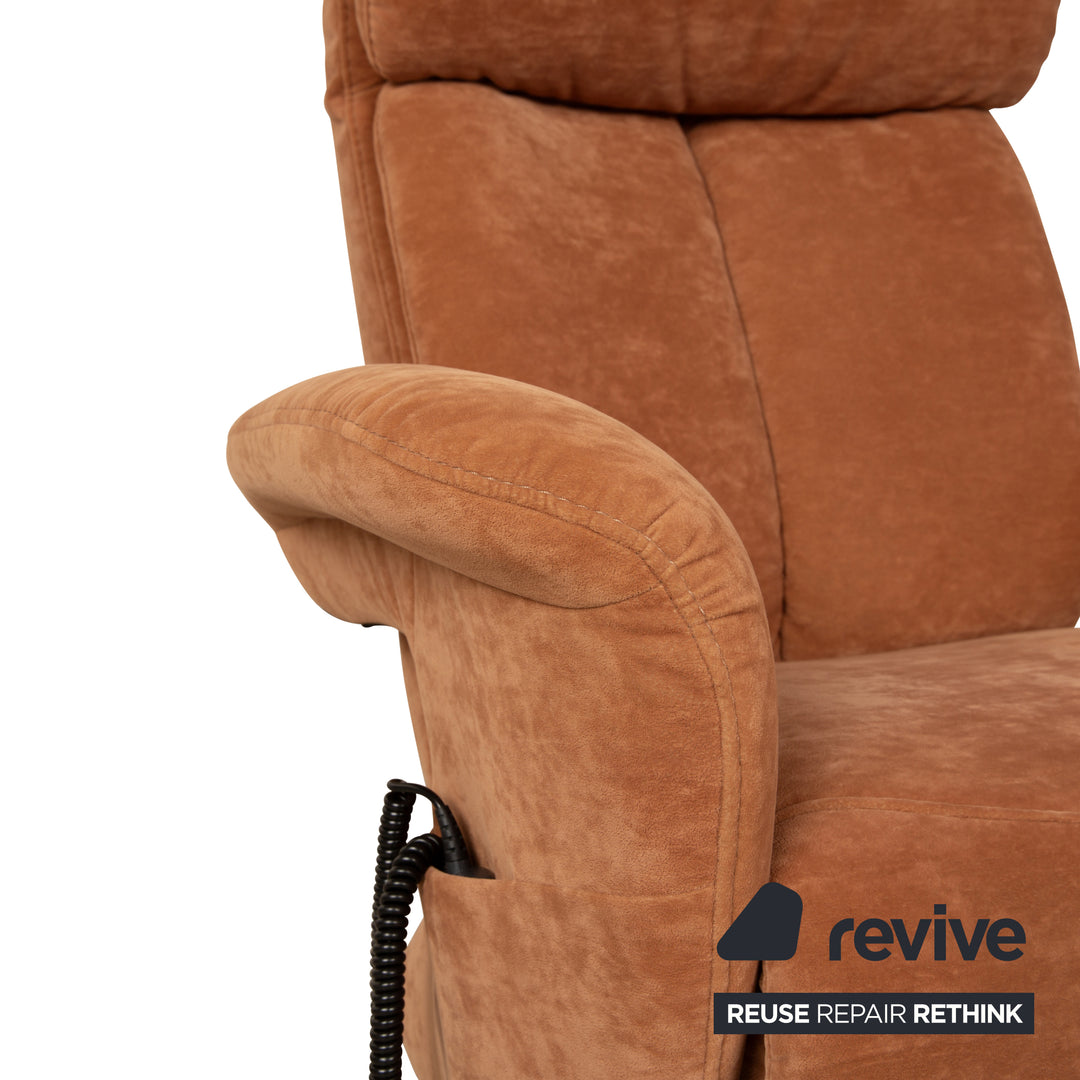 Himolla Easyswing fabric armchair brown electric function
