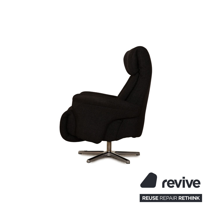 Himolla Easyswing Stoff Sessel Garnitur Anthrazit manuelle Funktion