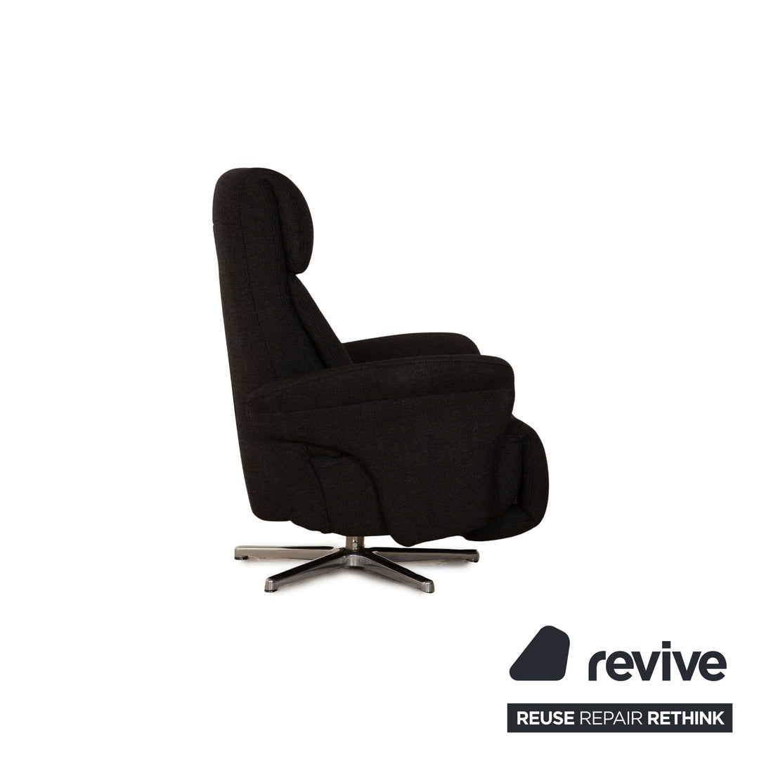 Himolla Easyswing Stoff Sessel Garnitur Anthrazit manuelle Funktion
