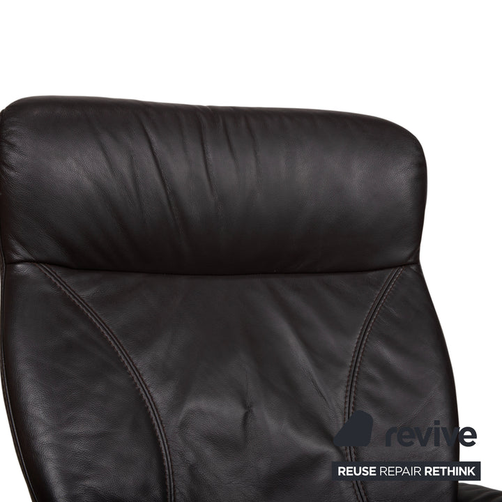 Himolla Garnitur 4571 Cumuly Leder Dreisitzer Sessel Anthrazit Grau Sofa Couch manuelle Funktion Relaxfunktion