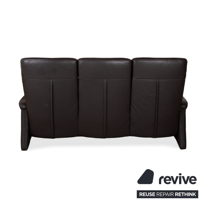 Himolla Garnitur 4571 Cumuly Leder Dreisitzer Sessel Anthrazit Grau Sofa Couch manuelle Funktion Relaxfunktion