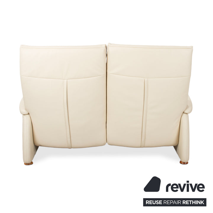 Himolla Halifax Leder Dreisitzer Creme Beige Sand manuelle Funktion Sofa Couch