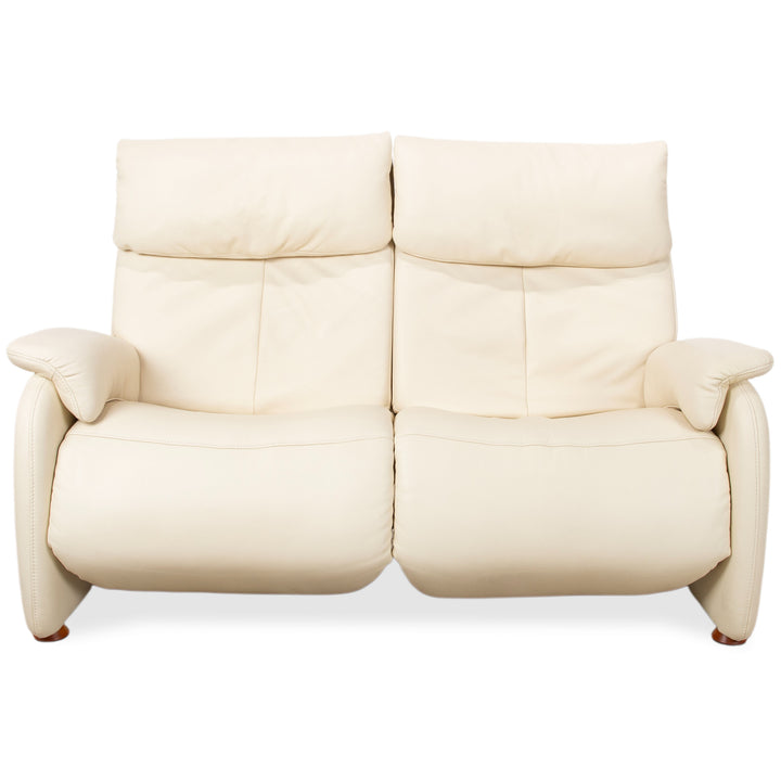 Himolla Halifax Leder Dreisitzer Creme Beige Sand manuelle Funktion Sofa Couch