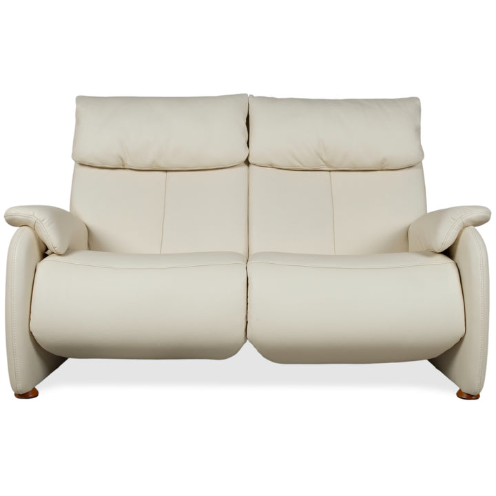 Himolla Halifax Leather Three-Seater Cream Manual Function Sofa Couch