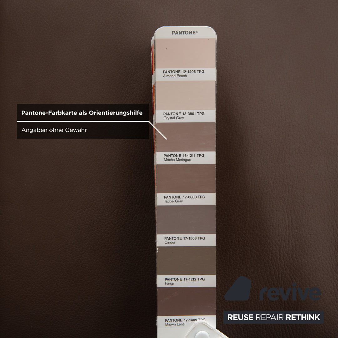 Himolla Leder Dreisitzer Braun Taupe elektrische Funktion Sofa Couch