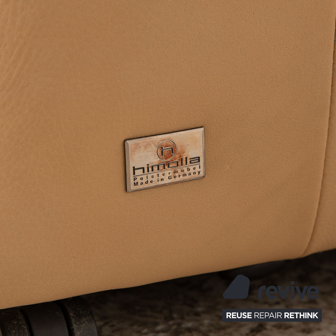 Himolla leather armchair beige electric function