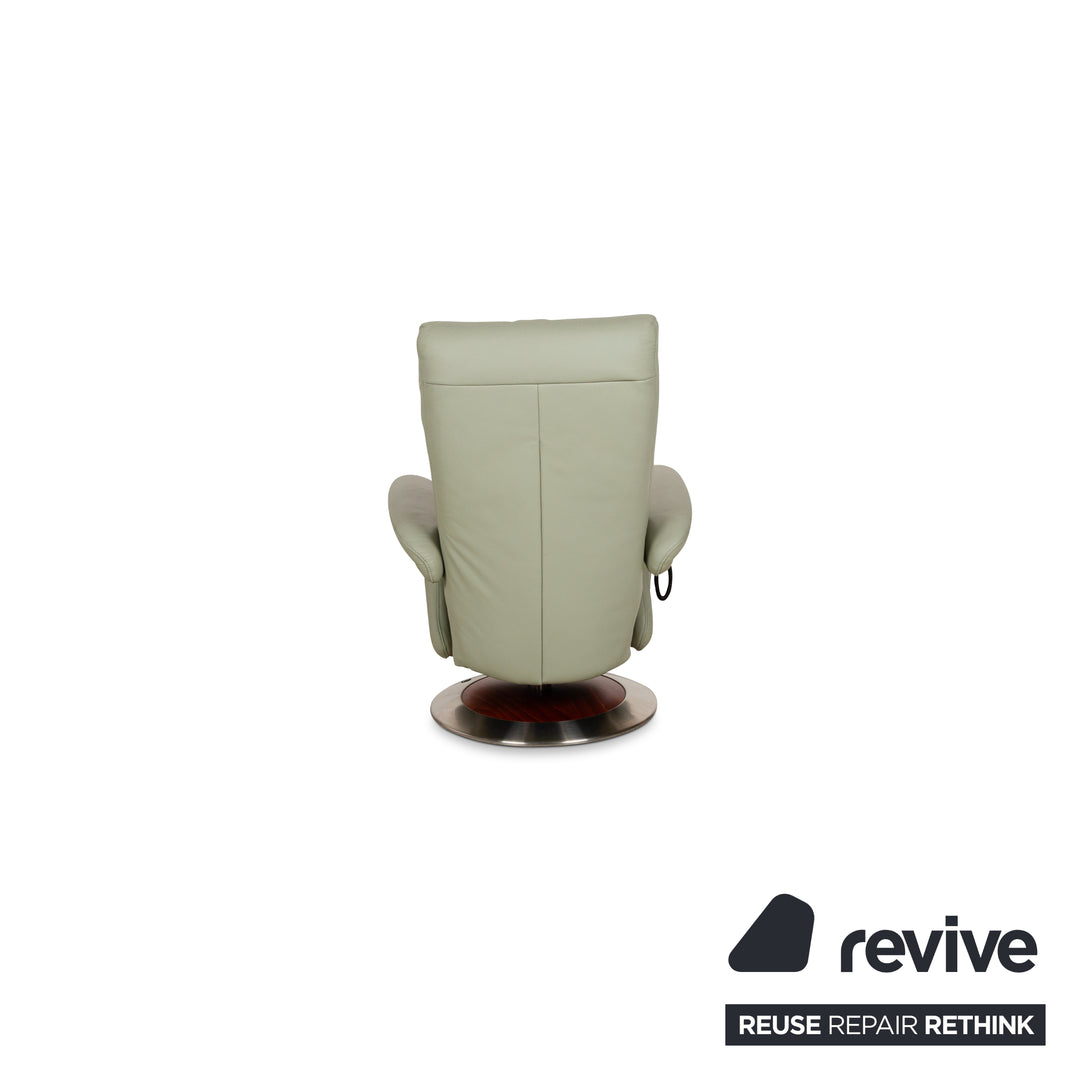 Himolla Leather Armchair Green Electric Function Relaxing Chair