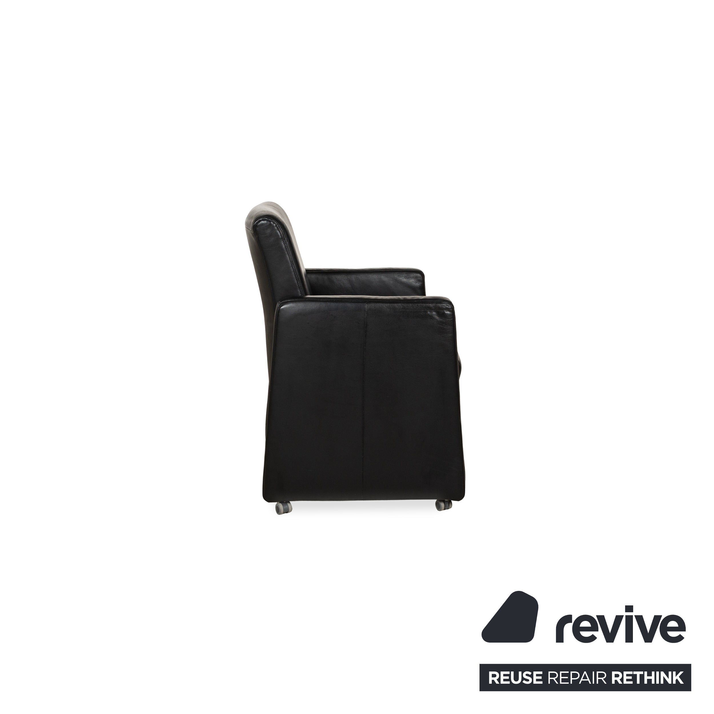 Fauteuil en cuir Himolla noir