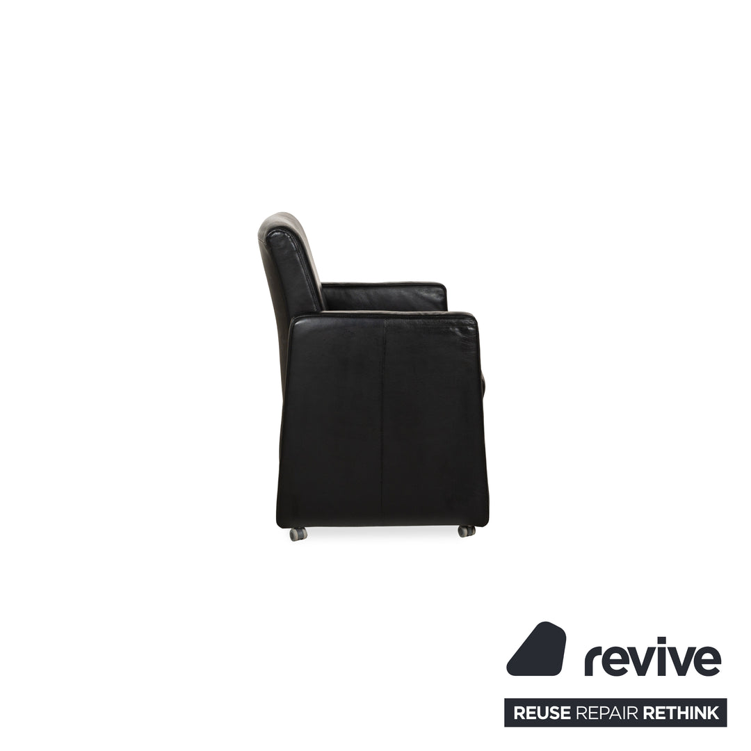 Himolla Leather Armchair Black