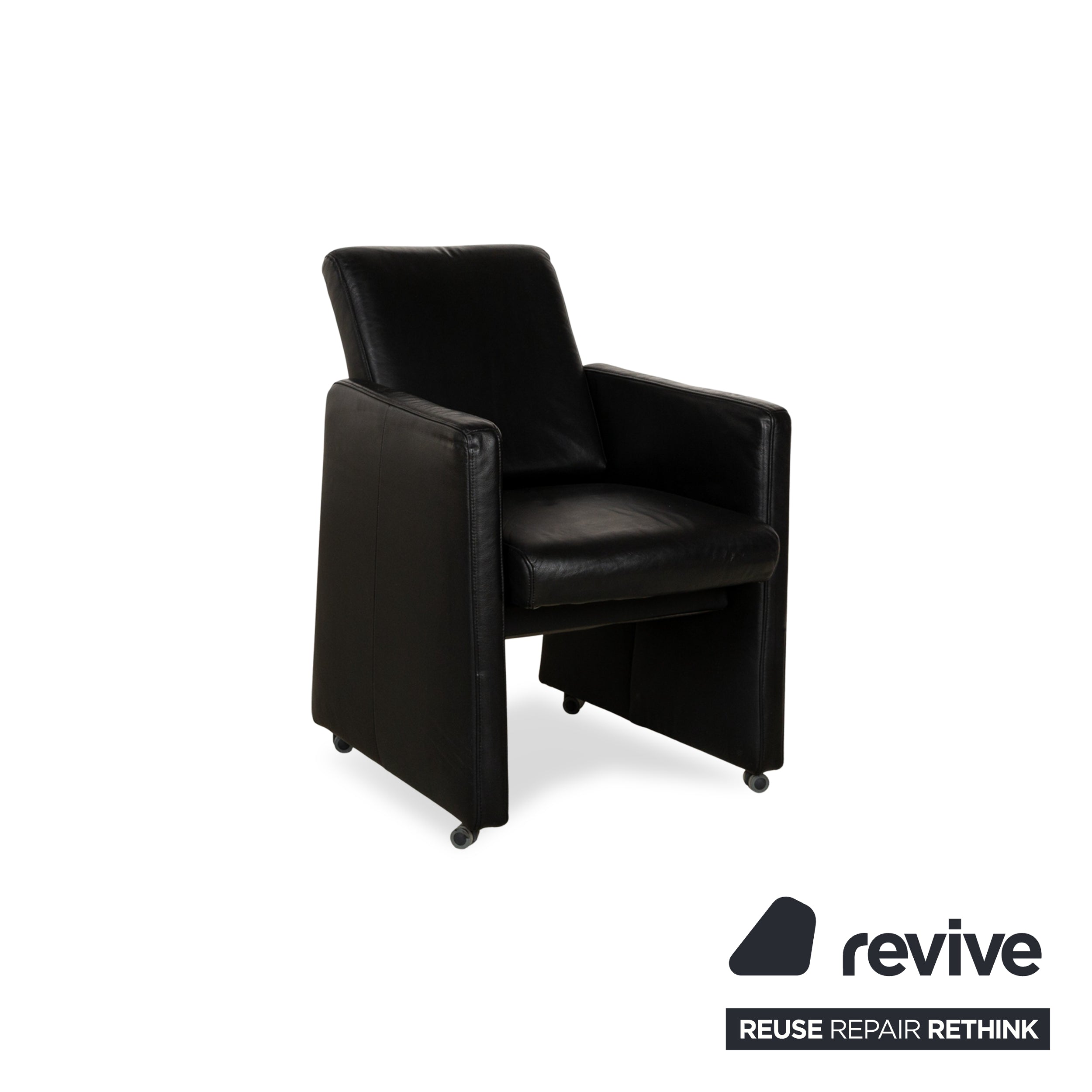 Fauteuil en cuir Himolla noir