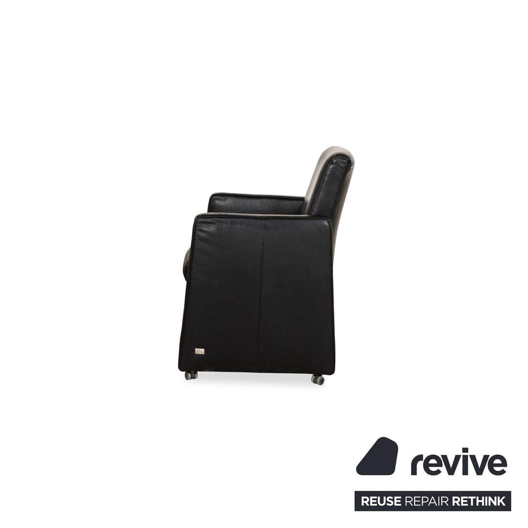 Himolla Leather Armchair Black
