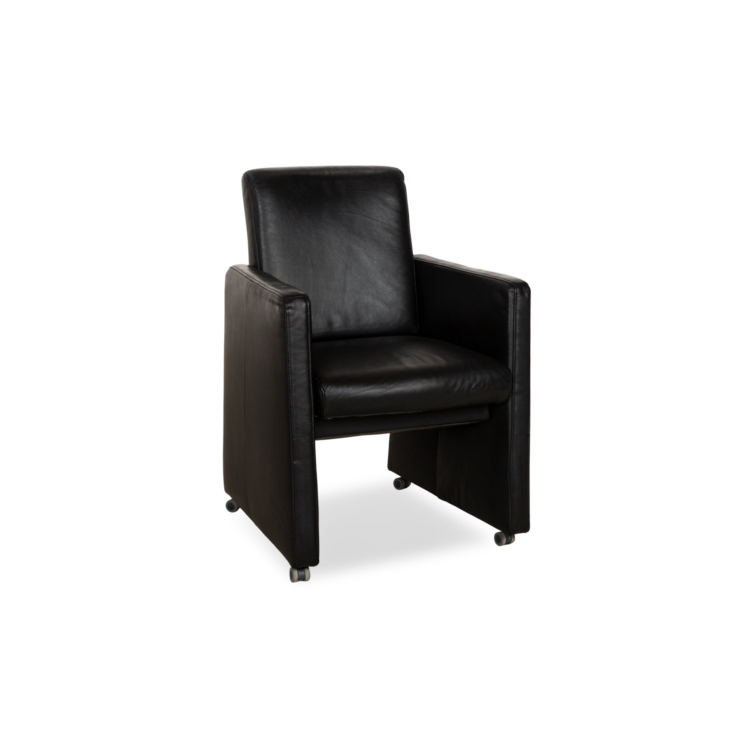 Fauteuil en cuir Himolla noir