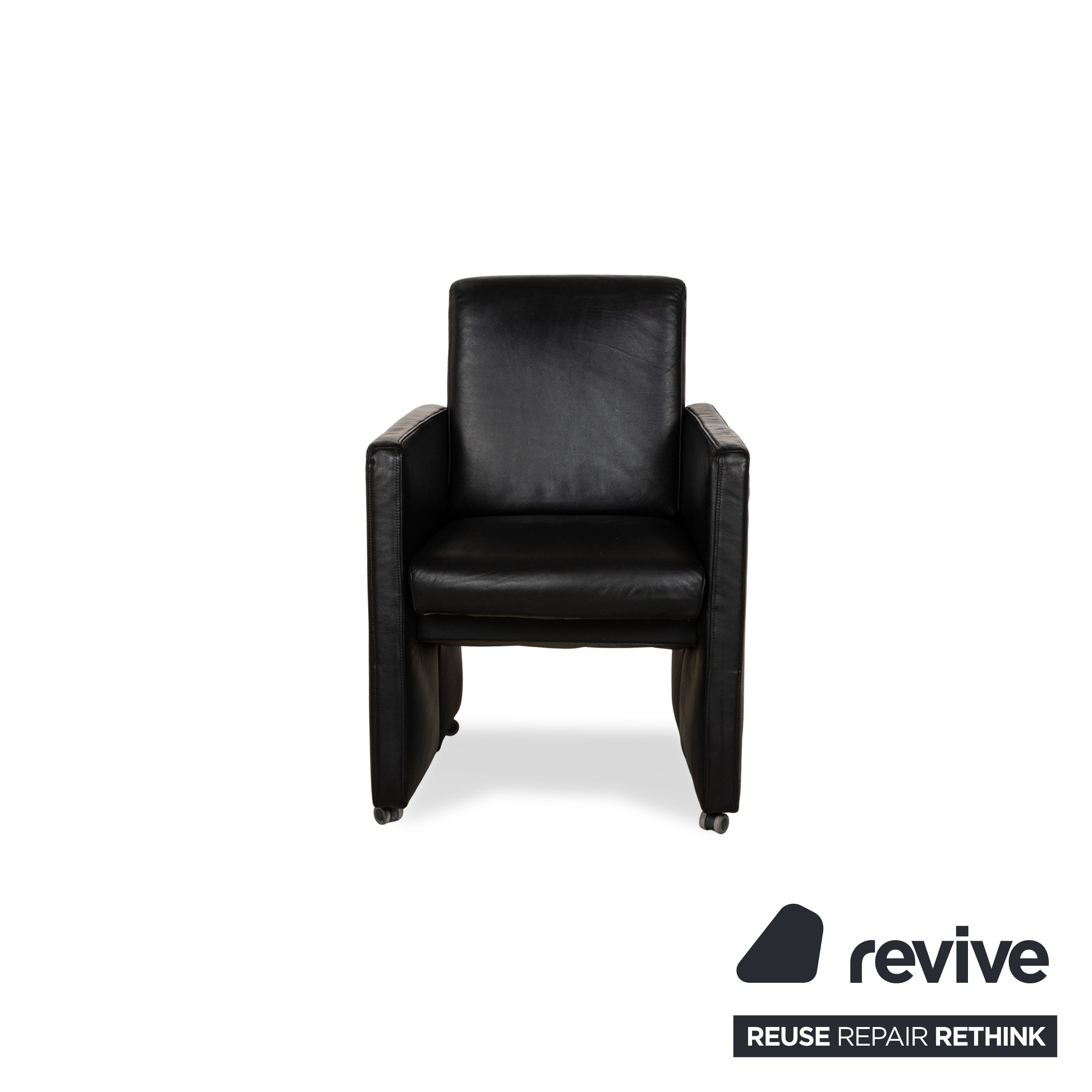 Fauteuil en cuir Himolla noir