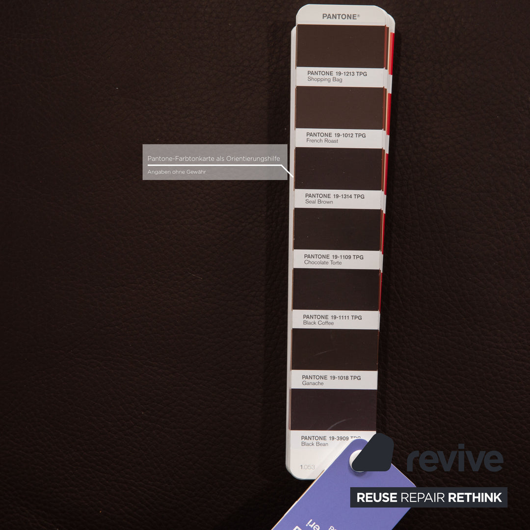 Himolla leather sofa set brown three-seater two-seater sofa couch