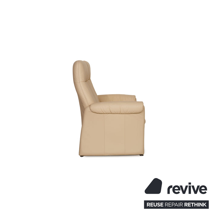 Himolla Leather Sofa Set Cream Two Seater Armchair Sofa Couch