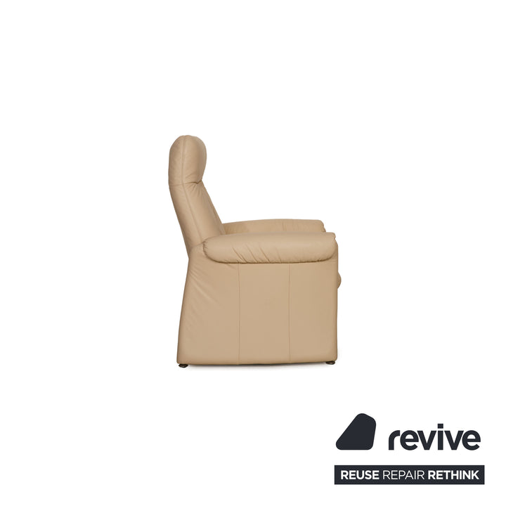 Himolla Leather Sofa Set Cream Two Seater Armchair Sofa Couch