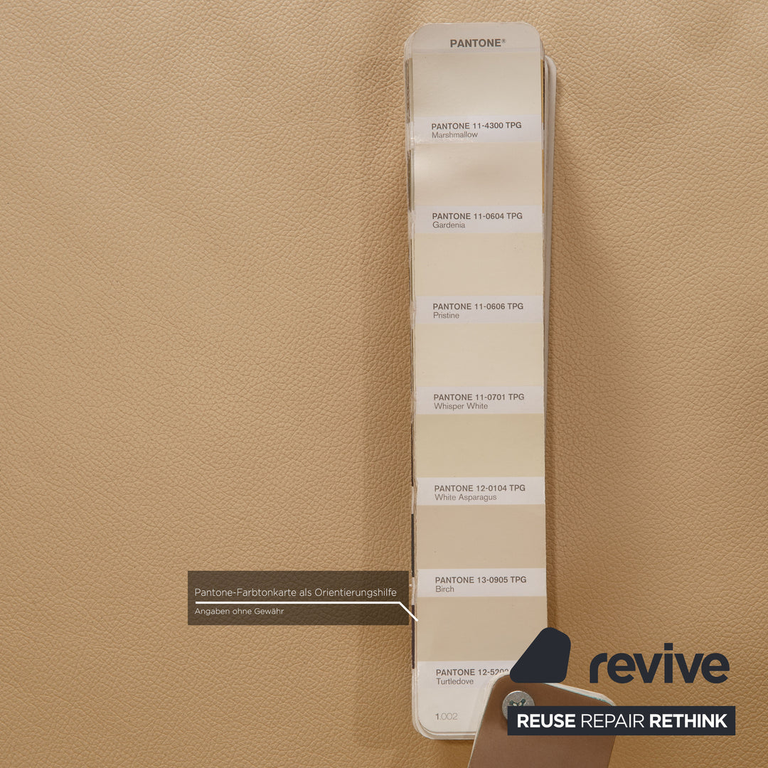 Himolla Leather Sofa Set Cream Two Seater Armchair Sofa Couch