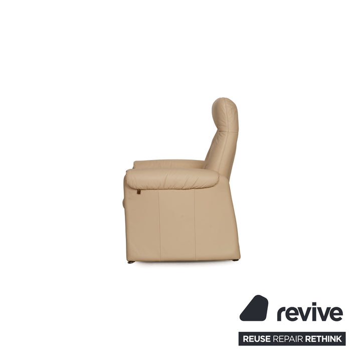 Himolla Leather Sofa Set Cream Two Seater Armchair Sofa Couch