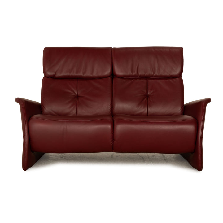 Himolla Mondo 4792 Leder Zweisitzer Rot Weinrot Sofa Couch