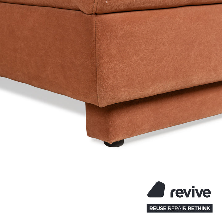 Himolla Planopoly Stoff Ecksofa Braun Camel Sofa Couch Recamiere rechts manuelle Funktion
