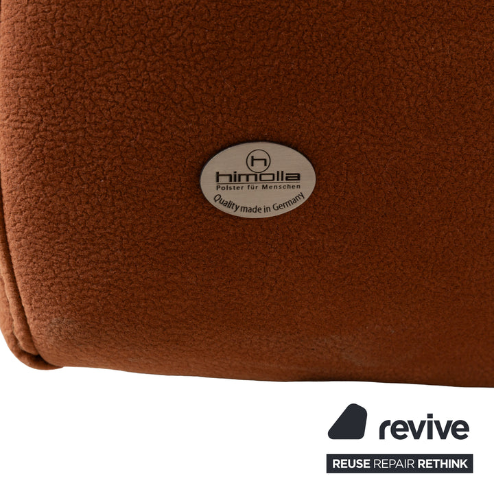 Canapé d'angle en tissu Himolla Planopoly marron camel canapé canapé chaise longue droite fonction manuelle