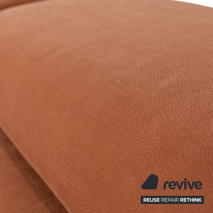 Himolla Planopoly Stoff Garnitur Ecksofa Braun Camel Sofa Couch manuelle Funktion Hocker