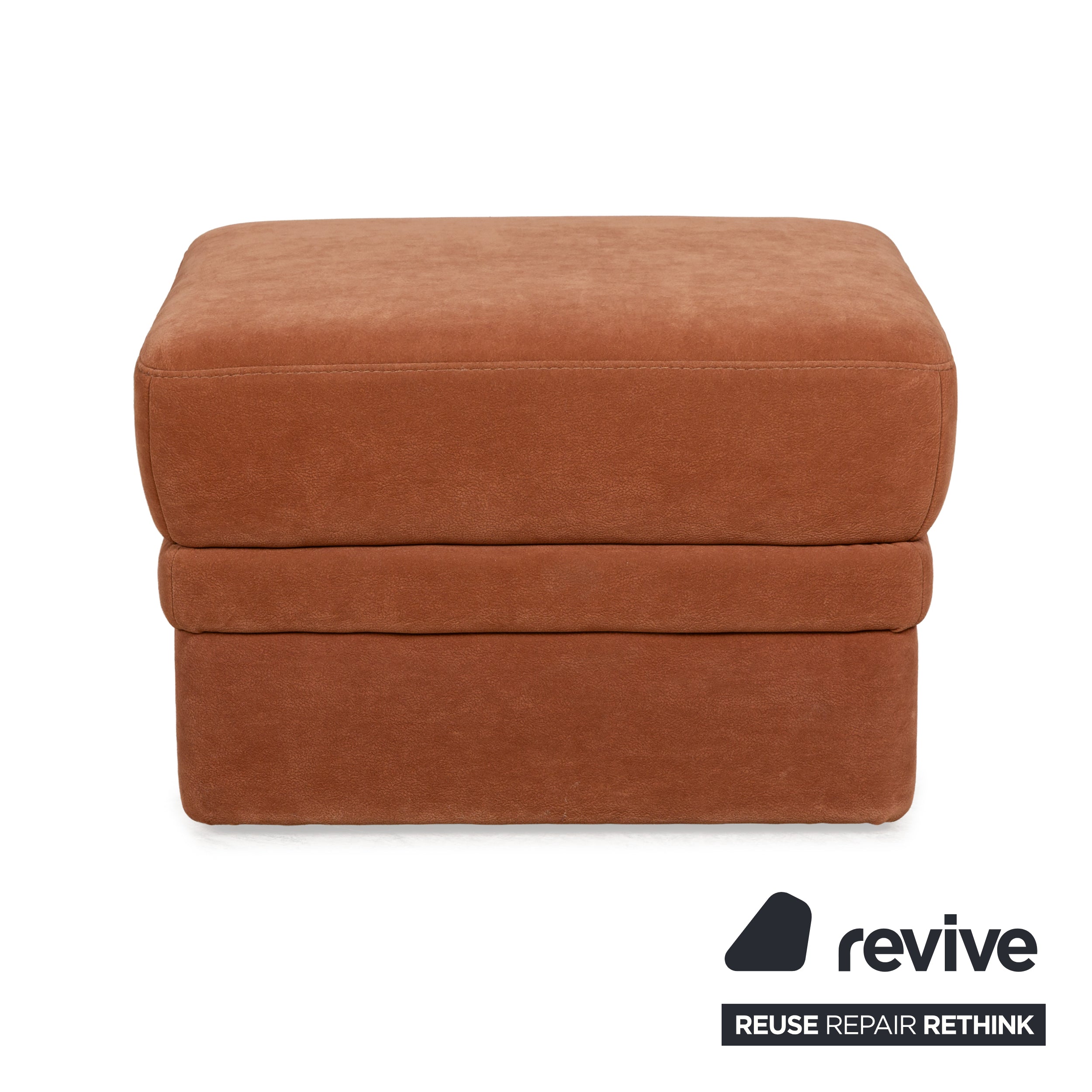 Himolla Planopoly fabric set corner sofa brown camel sofa couch manual function stool