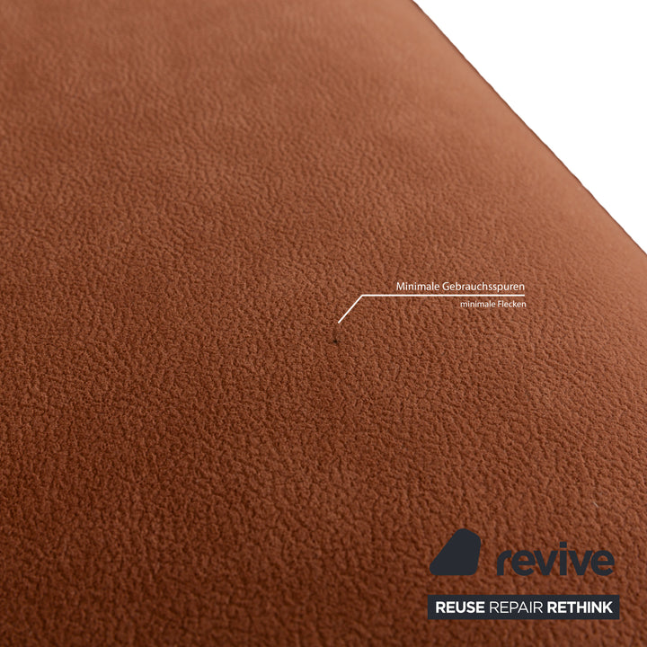 Himolla Planopoly Stoff Garnitur Ecksofa Braun Camel Sofa Couch manuelle Funktion Hocker