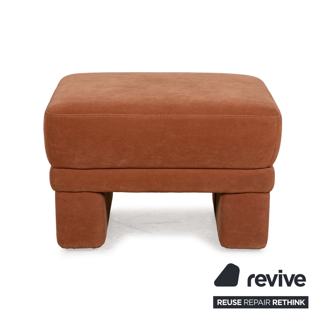 Himolla Planopoly Stoff Garnitur Ecksofa Braun Camel Sofa Couch manuelle Funktion Hocker