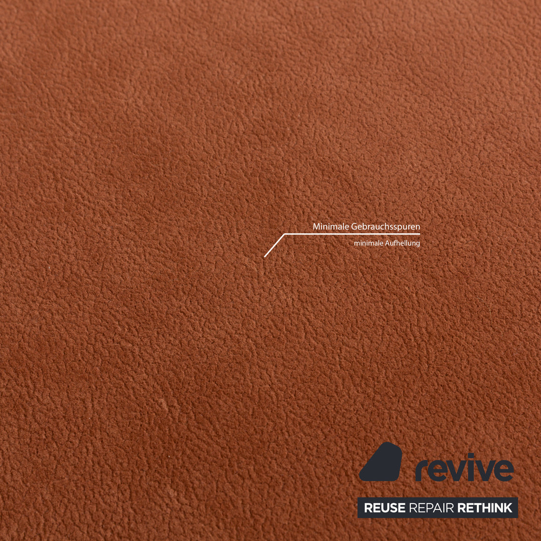 Ensemble canapé d'angle en tissu Himolla Planopoly marron camel canapé canapé tabouret à fonction manuelle