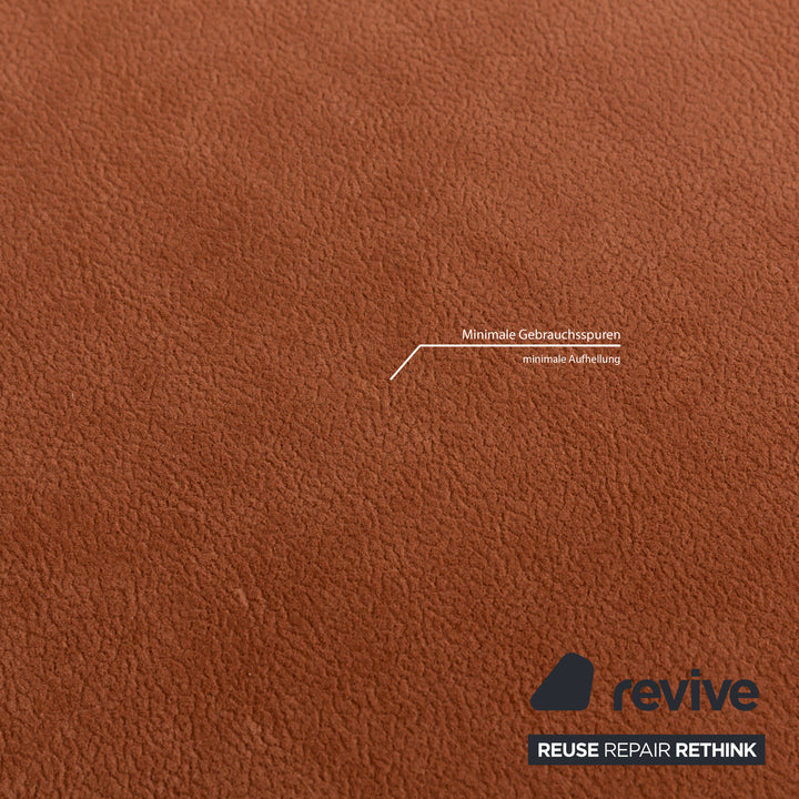 Ensemble canapé d'angle en tissu Himolla Planopoly marron camel canapé canapé tabouret à fonction manuelle