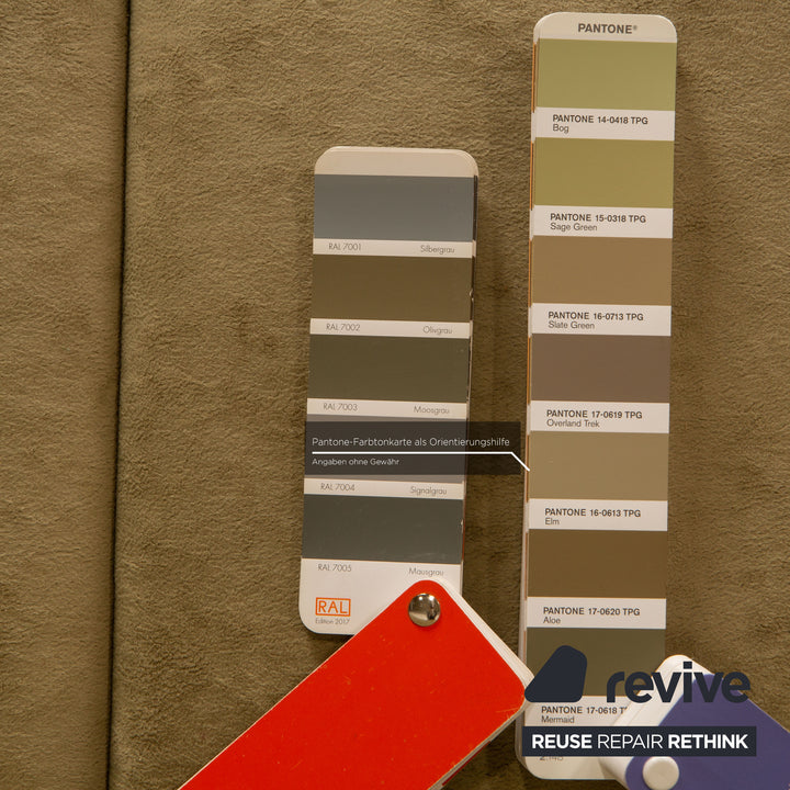 Himolla Planopoly Fabric Sofa Set Green Three Seater Armchair Sofa Couch