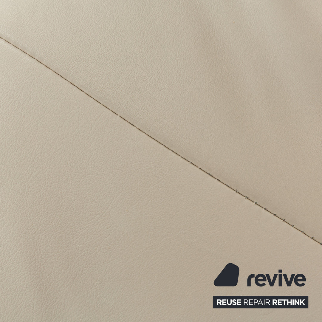 Himolla Poga Leder Zweisitzer Creme manuelle Funktion Sofa Couch