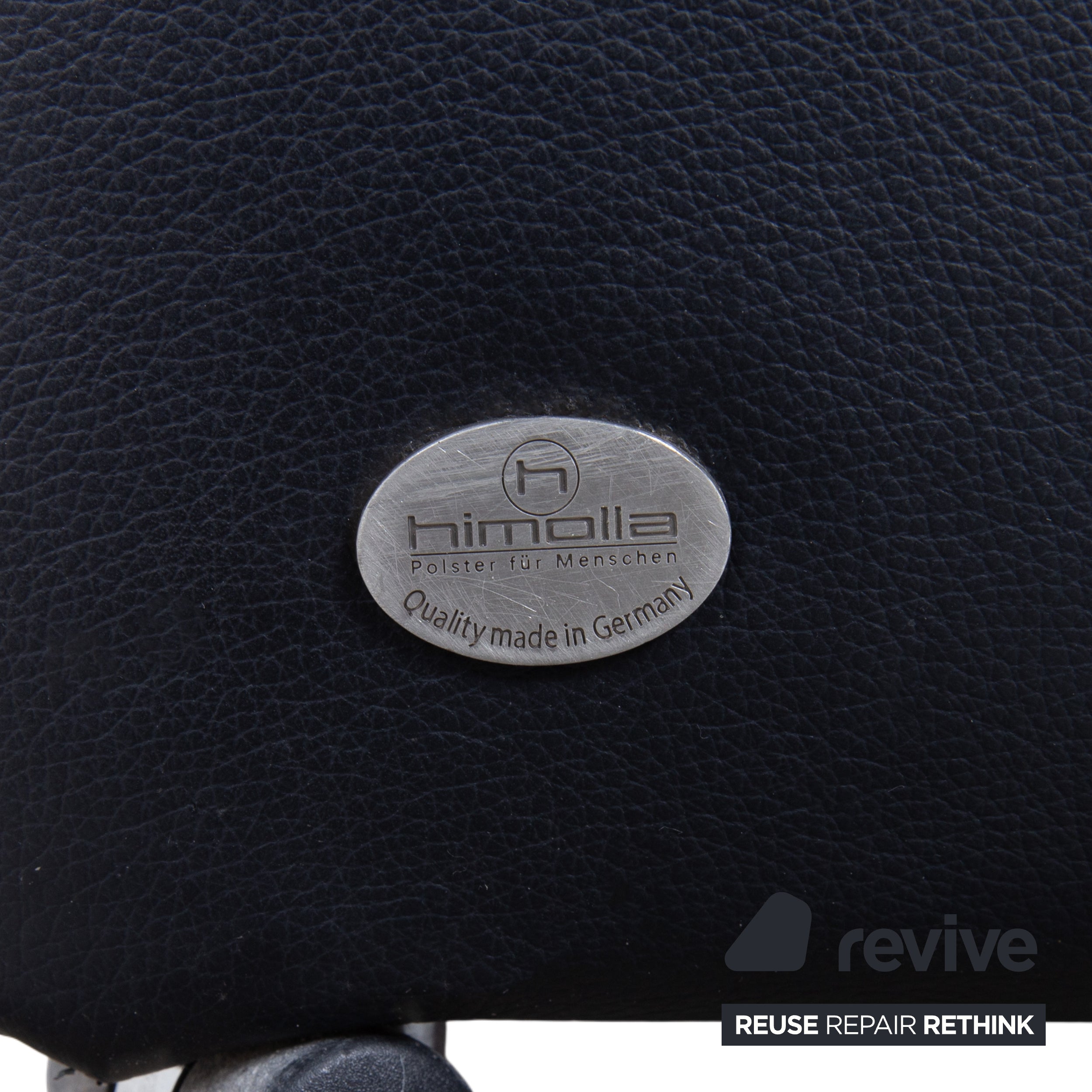Himolla Armchair Black Leather with Castors