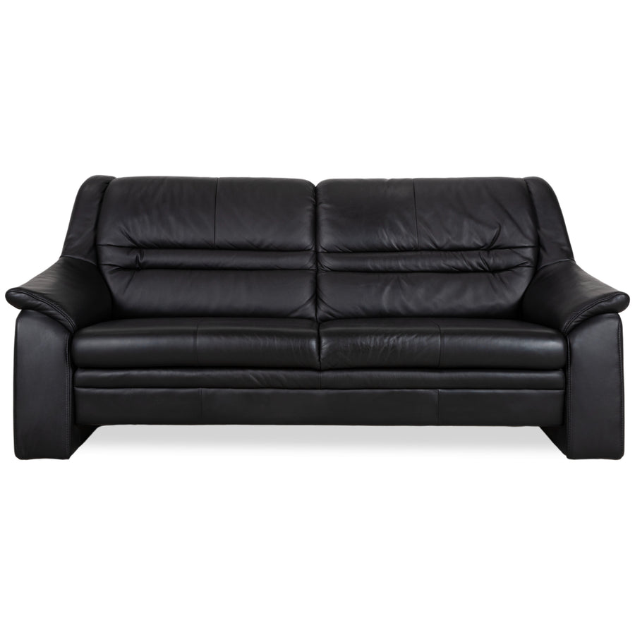 Himolla Sleepoly Leder Zweisitzer Schwarz Sofa Couch