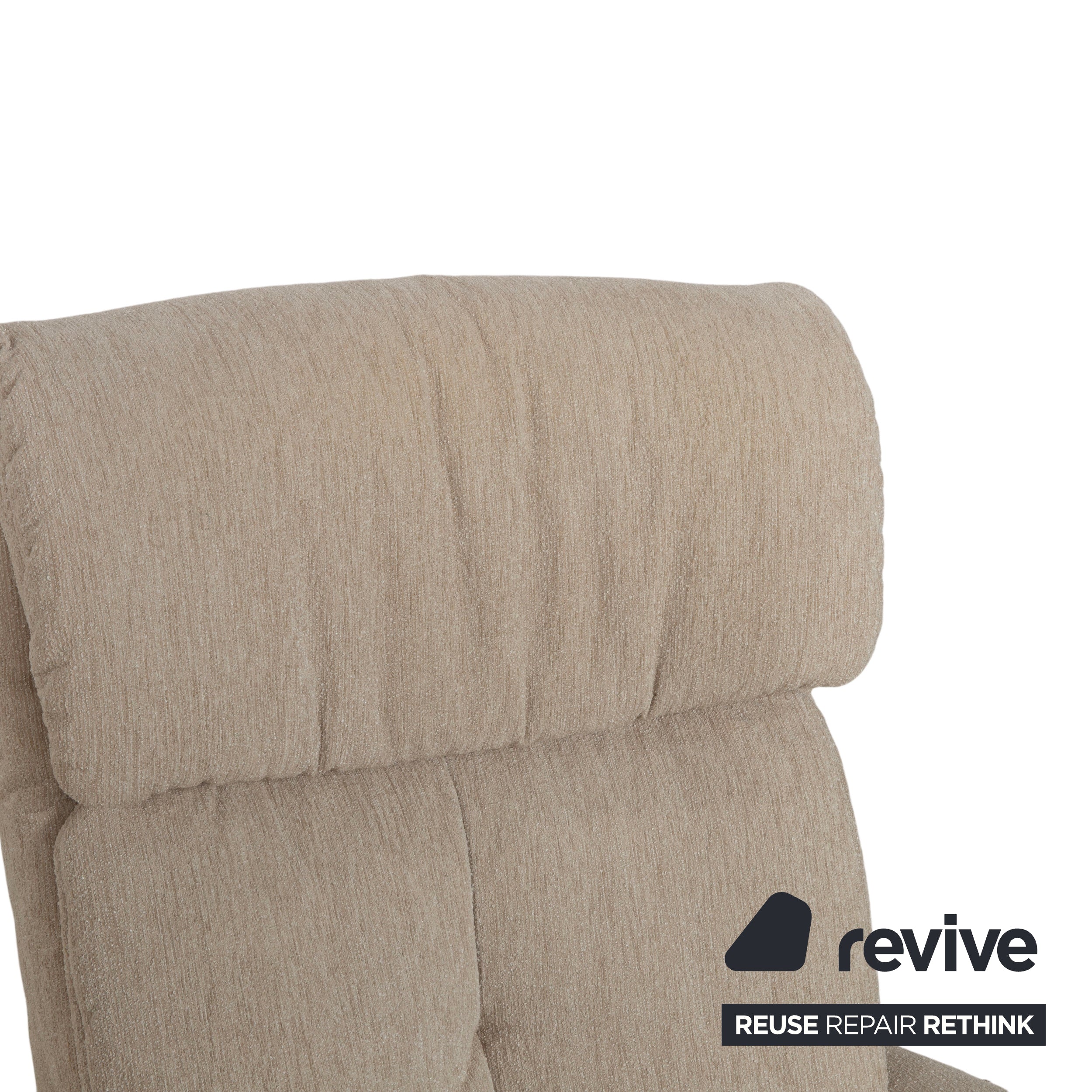 Himolla Stoff Sessel Creme Beige elektrische Funktion Aufstehhilfe