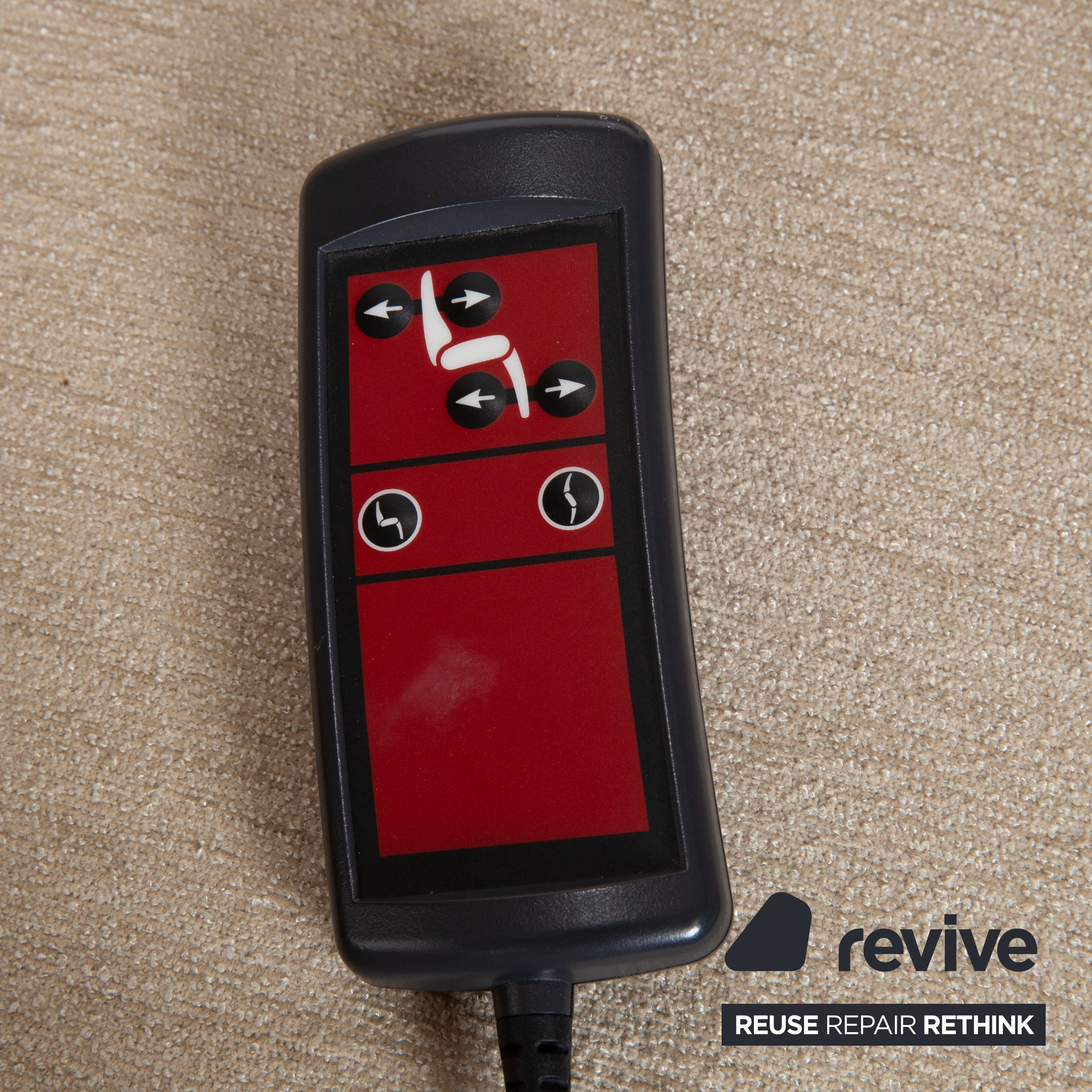 Himolla Stoff Sessel Creme Beige elektrische Funktion Aufstehhilfe