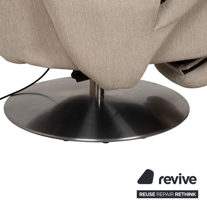 Himolla Fabric Armchair Cream Beige Electric Function Lift-Assist
