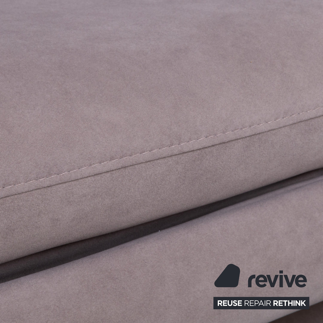 Himolla Stoff Zweisitzer Grau Blau manuelle Funktion Sofa Couch