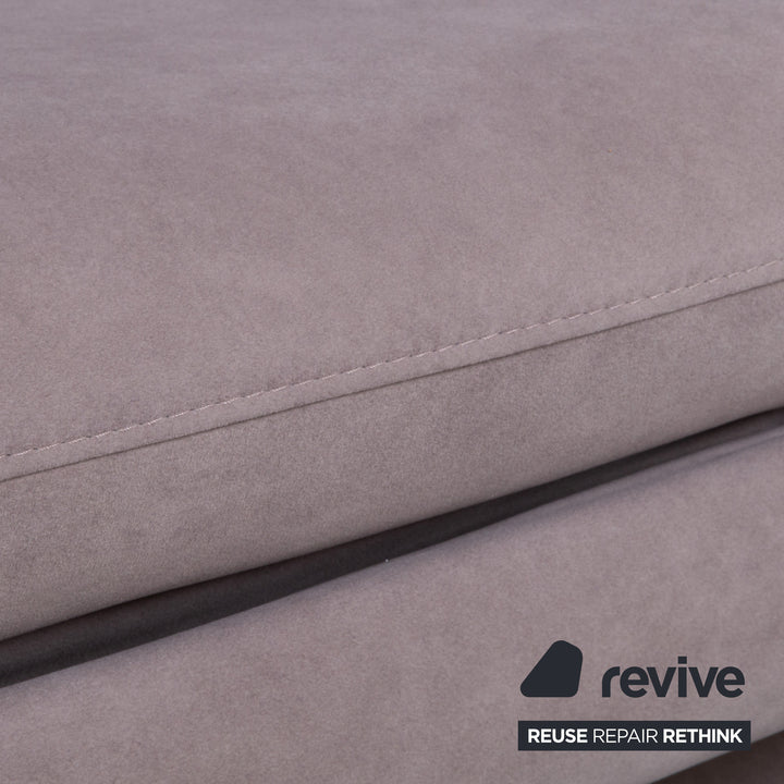 Himolla Stoff Zweisitzer Grau Blau manuelle Funktion Sofa Couch