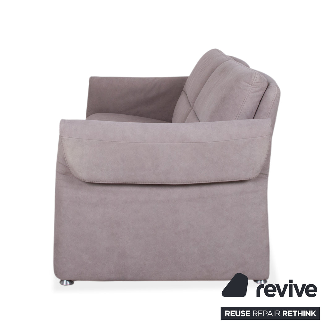 Himolla Stoff Zweisitzer Grau Blau manuelle Funktion Sofa Couch