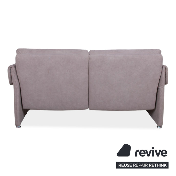 Himolla Stoff Zweisitzer Grau Blau manuelle Funktion Sofa Couch