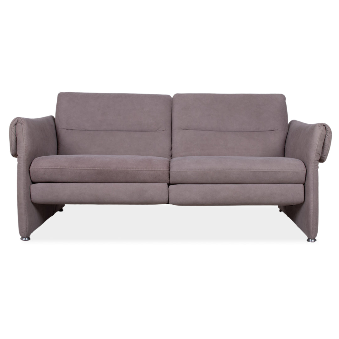 Himolla Stoff Zweisitzer Grau Blau manuelle Funktion Sofa Couch